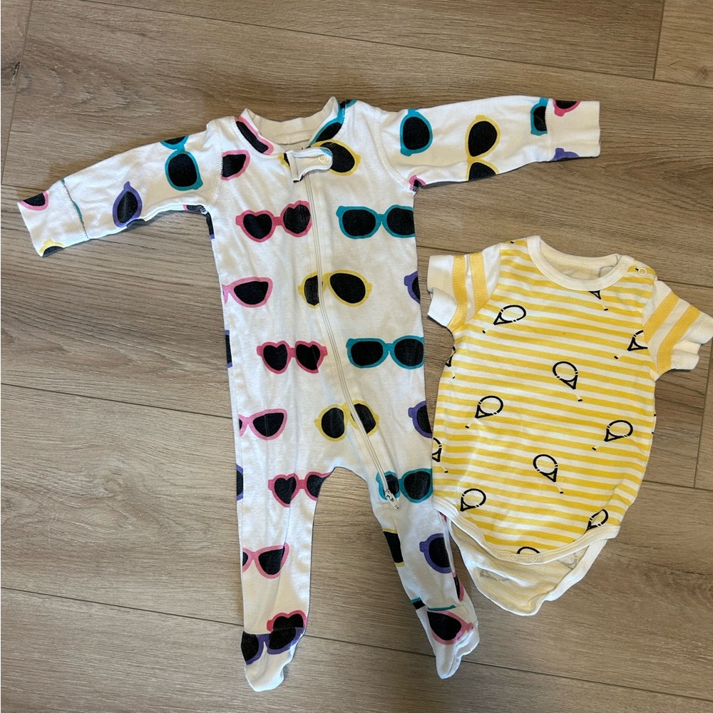 Bundle/Lot of 2 Monica & Andy Baby Outfits 3-6 month